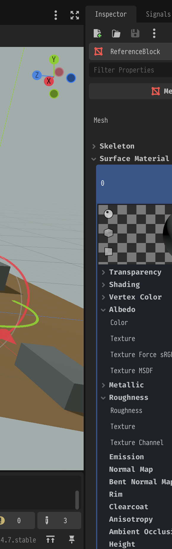 A partial screenshot of the Godot editor